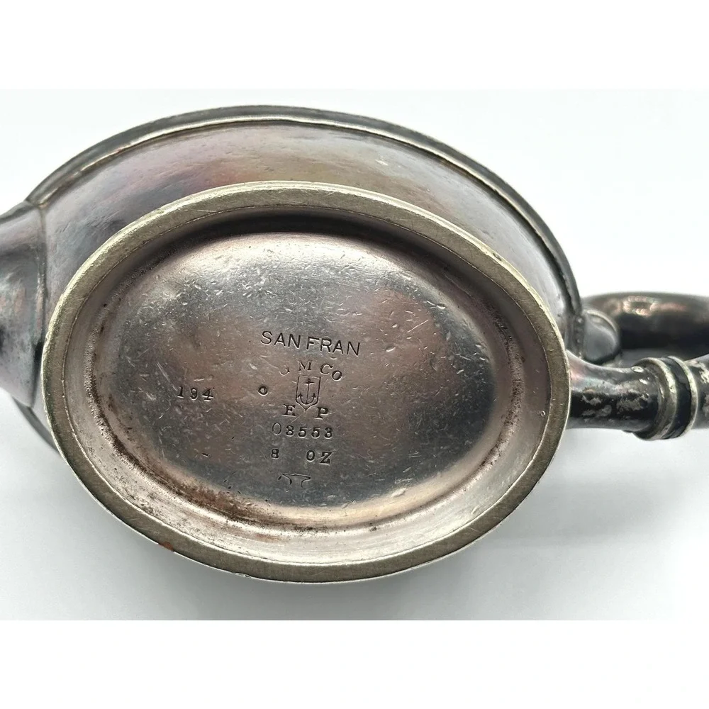 Vintage San Francisco Silver Coated Teapot Rare M Co Antique